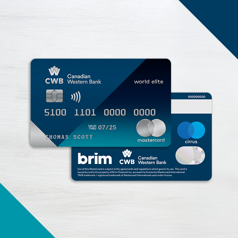 front and back of World Elite Mastercard
